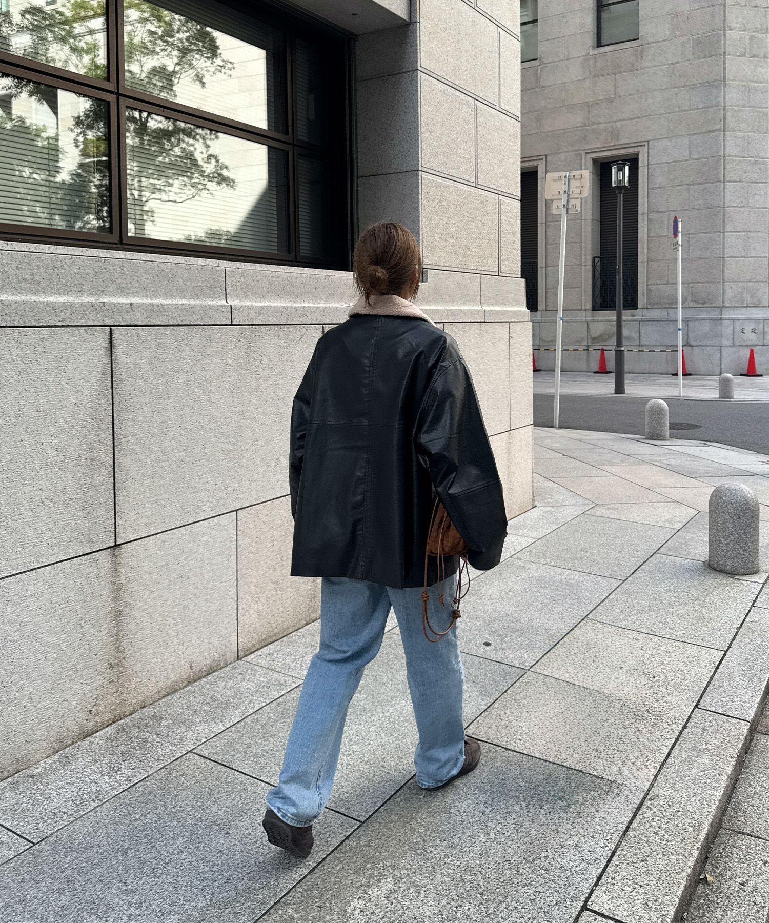 ボアカラーレザージャケット | Boa collar leather jacket (chiica select)