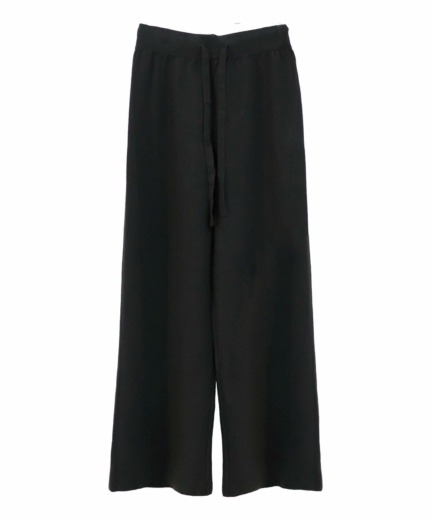 リラックスニットワイドスリットパンツ | Relaxed knit wide slit