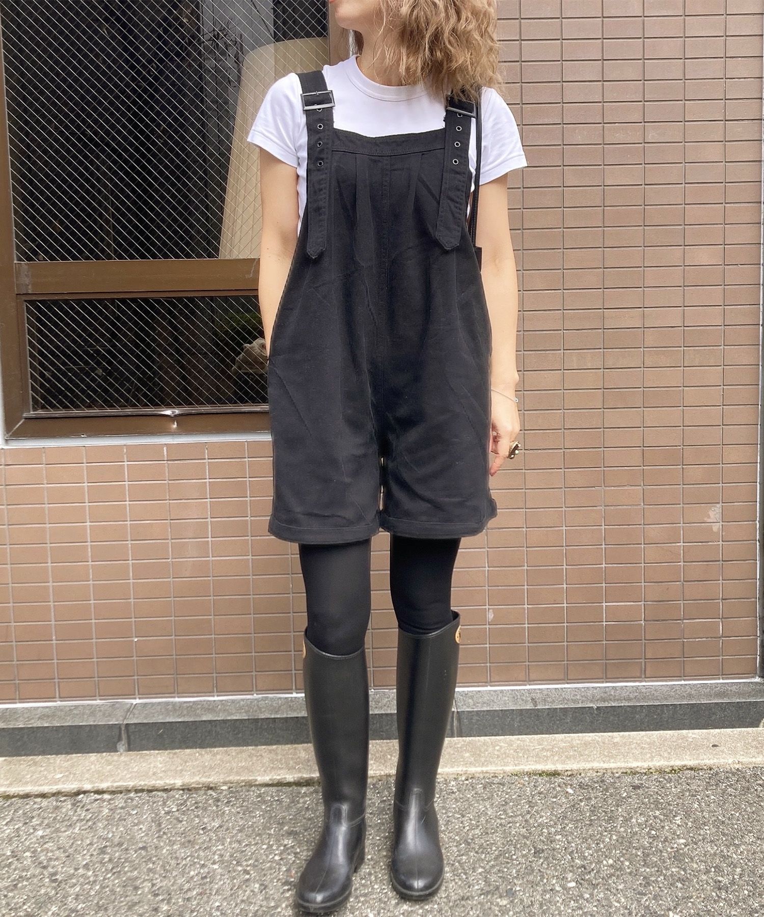 ハーフパンツオーバーオール | Half pants overall (comochi select)