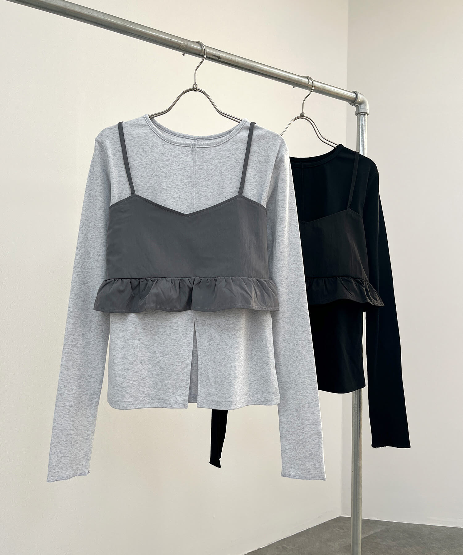 ビスチェ&スリットロンTセット | Buistier & slit long tee set